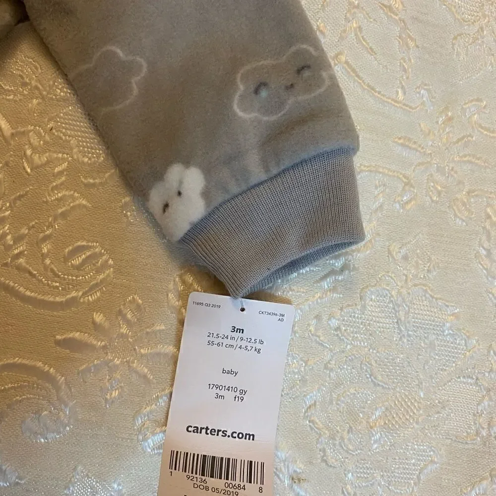 🎉Carter’s  baby boy zippered jumpsuits  size:3 M